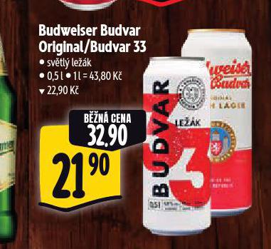 PIVO BUDWEISER BUDVAR