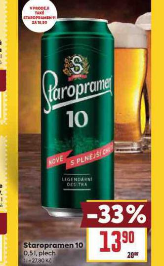 PIVO STAROPRAMEN 10