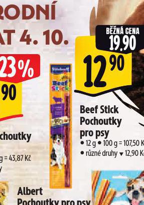 BEEF STICK POCHOUTKY PRO PSY