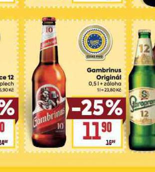 PIVO GAMBRINUS ORIGINL 10