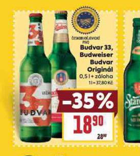 PIVO BUDVAR 33