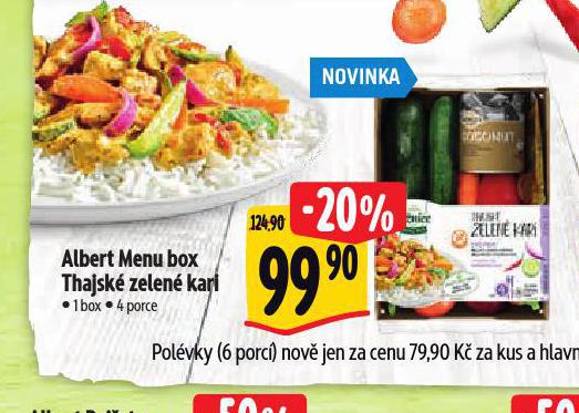 MENU BOX THAJSK ZELEN KARI