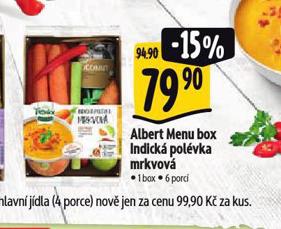 MENU BOX INDICK MRKVOV POLVKA