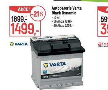 AUTOBATERIE VARTA BLACK DYNAMIC 60 Ah