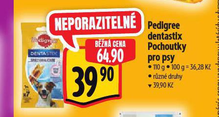 PEDIGREE DENTA STIX VKAC POCHOUTKY PRO PSY