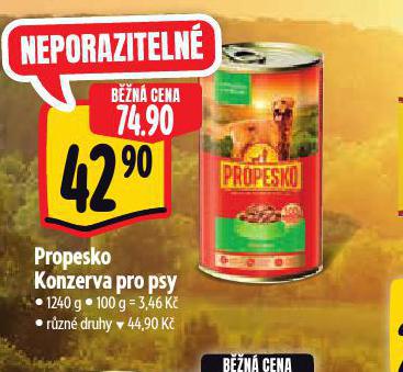 PROPESKO KONZERVA PRO PSY