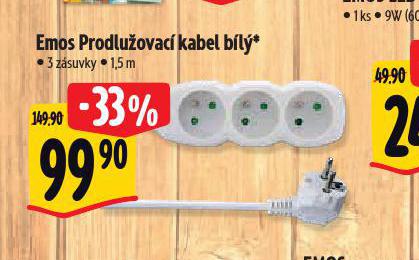 EMOS PRODLUOVAC KABEL