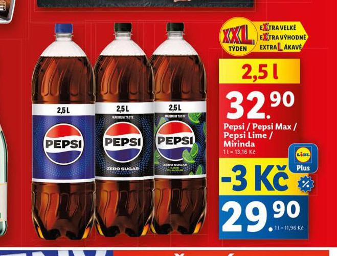 PEPSI / PEPSI MAX / PEPSI LIME / MIRINDA