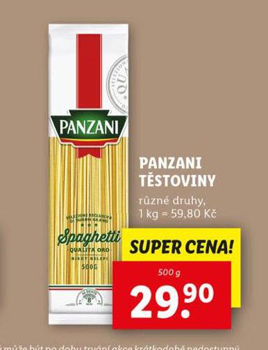 PANZANI TSTOVINY