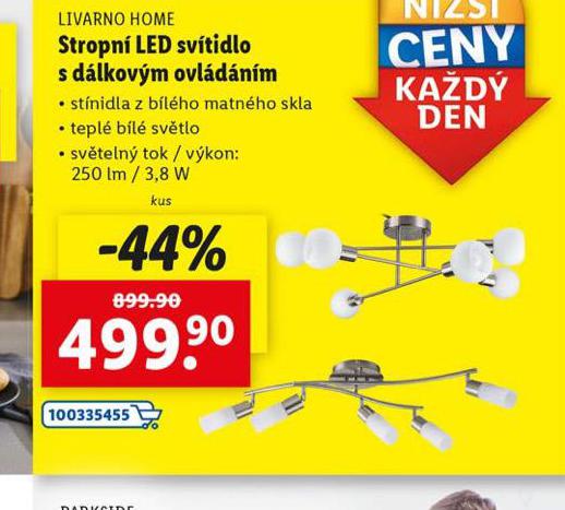 STROPN LED SVTIDLO S DLKOVM OVLDNM