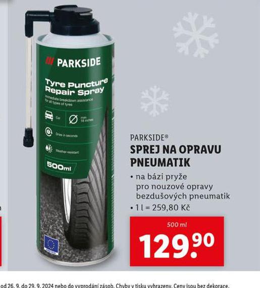 SPREJ NA OPRAVU PNEUMATIK