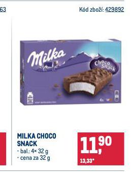 MILKA CHOCO SNACK