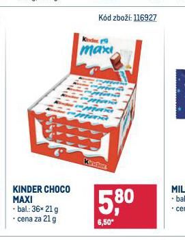 KINDER CHOCO MAXI