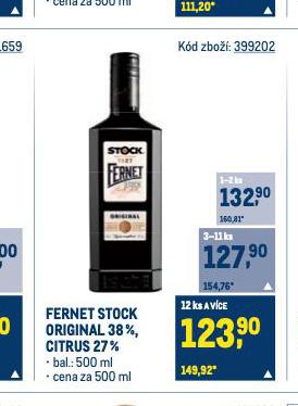 FERNET STOCK ORIGINAL