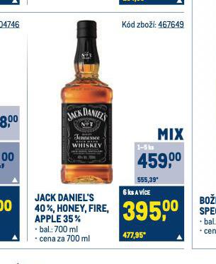 JACK DANIEL'S HONEY