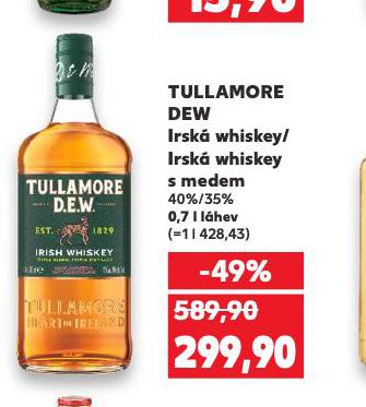 TULLAMORE DEW 40%