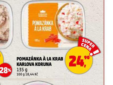 POMAZNKA  LA KRAB KARLOVA KORUNA