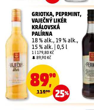 GRIOTKA, PEPRMINT, VAJEN LIKR