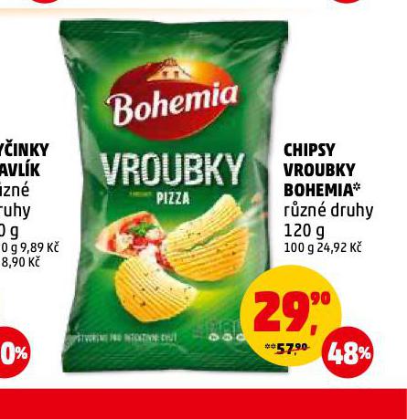 CHIPSY VROUBKY BOHEMIA