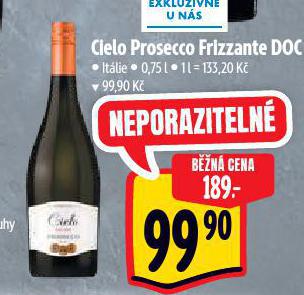 CIELO PROSECCO FRIZZANTE DOC