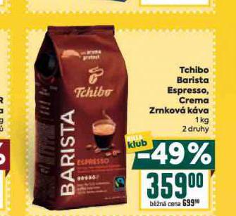 TCHIBO BARISTA ESPRESSO, CREMA ZRNKOV KVA