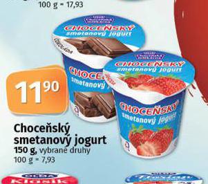 CHOCESK SMETANOV JOGURT