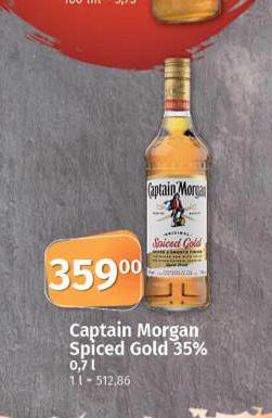 CAPTAIN MORGAN SPICED GOLD