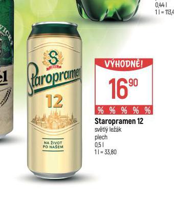 PIVO STAROPRAMEN 12