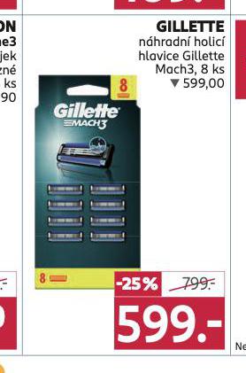 GILLETTE NHRADN HLAVICE