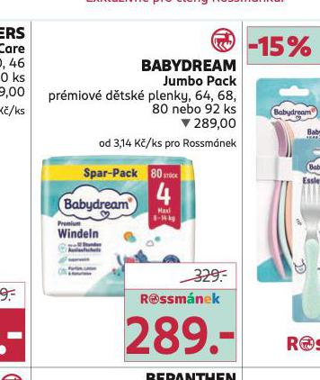 BABYDREAM JUMBO PACK PREMIOV PLENKY