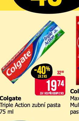 COLGATE TRIPLE ACTION ZUBN PASTA