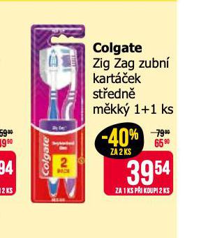 COLGATE ZIG ZAG ZUBN KARTEK