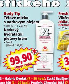 BODY TIP TLOV MLKO S NORKOVM OLEJEM