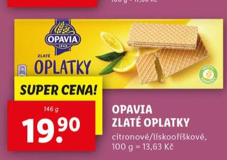 OPAVIA ZLAT OPLATKY