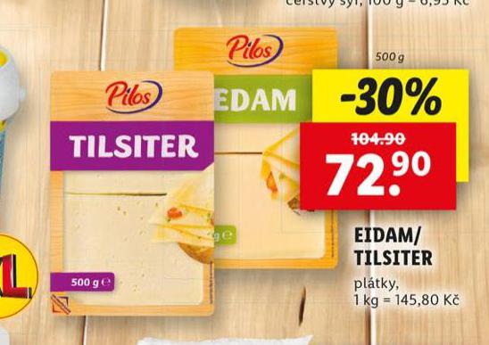 EIDAM / TILSITER PLTKY