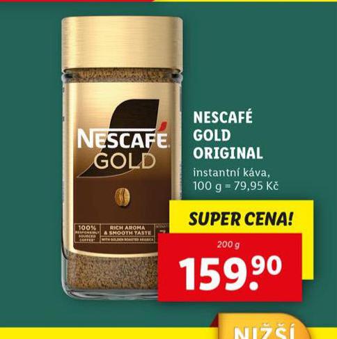 NESCAF GOLD ORIGINAL INSTANTN KVA