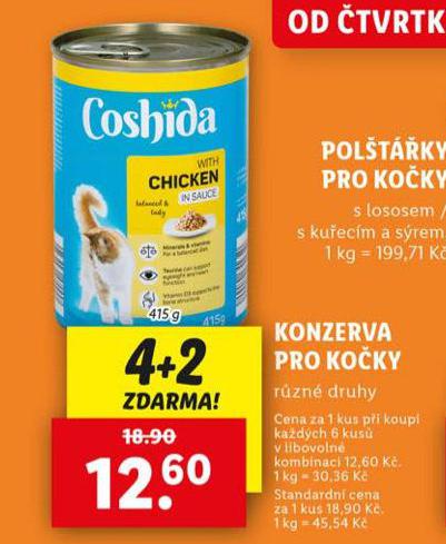 COSHIDA KONZERVA PRO KOKY