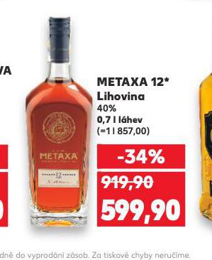 METAXA 12*