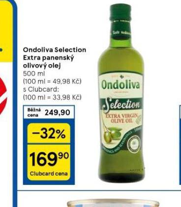 ONDOLIVA SELECTION EXTRA PANENSK OLIVOV OLEJ