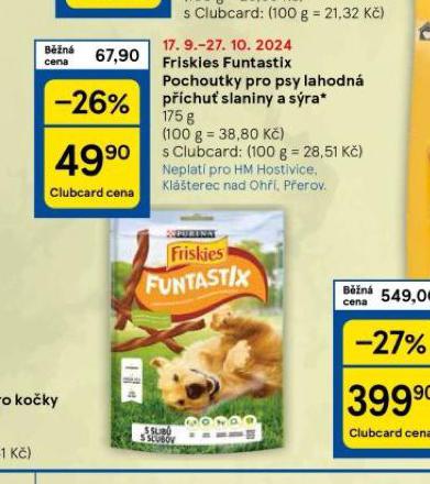 FRISKIES FUNTASTIX POCHOUTKY PRO PSY