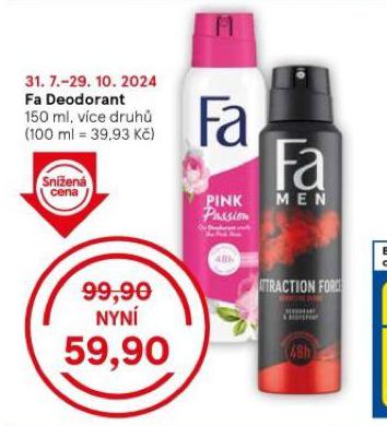 FA DEODORANT