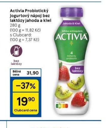 ACTIVIA PROBITOCK JOGURTOV NPOJ BEZ LAKTZY JAHODA A KIWI