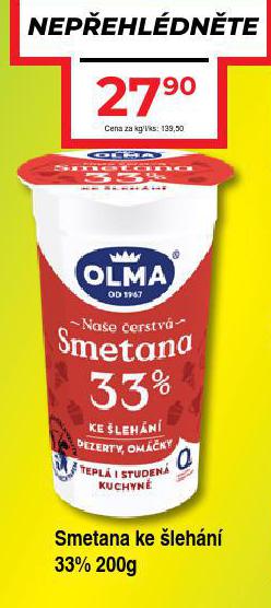 SMETANA KE LEHN 33%