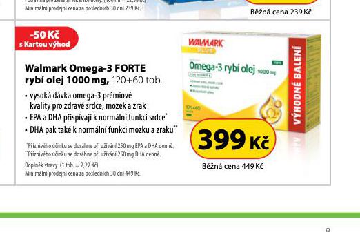 WALMARK OMEGA-3 FORTE RYB OLEJ