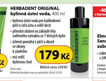 HERBADENT ORIGINAL BYLINN STN VODA