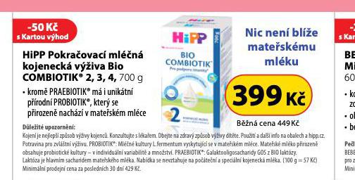 HIPP COMBIOTIK POKRAOVAC MLN VݎIVA