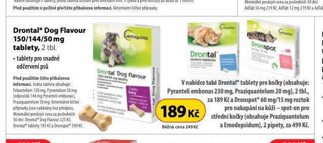 DRONTAL DOG FLAVOUR TABLETY