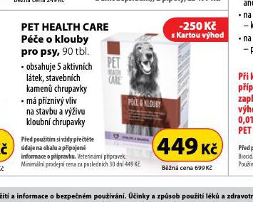 PET HEALTH CARE PE O KLOUBY PRO PSY