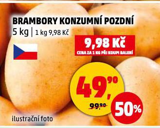 BRAMBORY KONZUMN POZDN