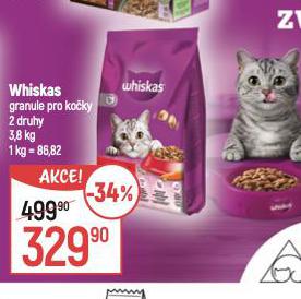 WHISKAS GRANULE PRO KOKY